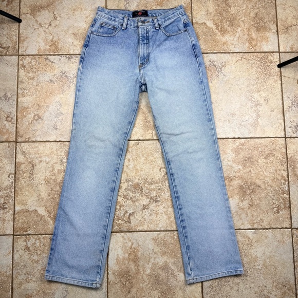 American Eagle Dungarees Women's 90s Mom Blue Jeans - Size 4 - 100% Cotton - Picture 2 of 8